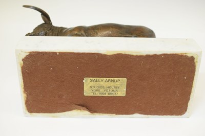 Lot 180 - Sally Arnup, FRBS, ARCA, (1930-2015) - Limited edition bronze Longhorn bull