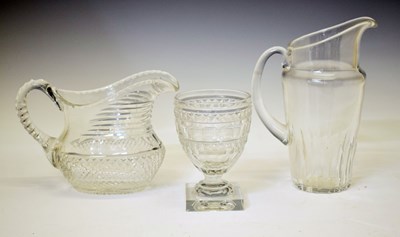 Lot 495 - Baccarat water jug, etc