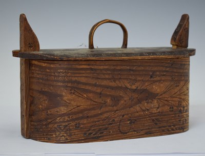 Lot 367 - Scandinavian pine storage box