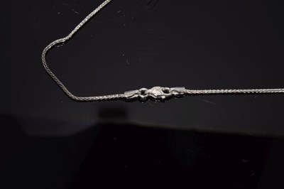 Lot 37 - Sapphire and diamond cluster pendant