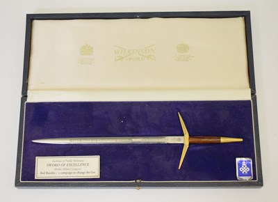 Lot 475 - Wilkinson Sword ‘Sword of Excellence’ presentation letter opener