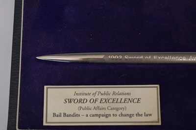 Lot 475 - Wilkinson Sword ‘Sword of Excellence’ presentation letter opener