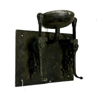 Lot 371 - Late 19th/early 20th century cast iron wall mounted fire station bell