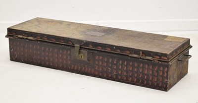 Lot 403 - 19th century Meyer’s tin plate uniform chest