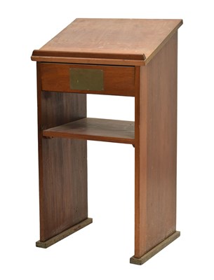 Lot 769 - 20th century teak lecturn