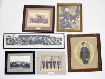 Lot 447 - Group of six framed police photographs