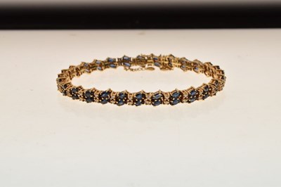 Lot 32 - Sapphire and diamond bracelet