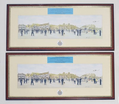 Lot 664 - After Michael Ewins - Two limited edition prints - 'Policing Avon and Somerset'