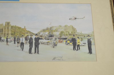 Lot 664 - After Michael Ewins - Two limited edition prints - 'Policing Avon and Somerset'