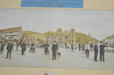 Lot 664 - After Michael Ewins - Two limited edition prints - 'Policing Avon and Somerset'