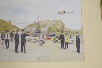 Lot 664 - After Michael Ewins - Two limited edition prints - 'Policing Avon and Somerset'