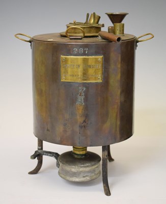 Lot 373 - Late 19th century A. Casartelli’s New Apparatus, for testing the strength of petroleum