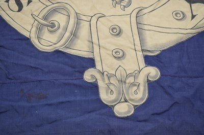 Lot 420 - Early 20th century large treated cotton flag for 'Somerset Constabulary’