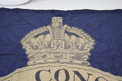 Lot 420 - Early 20th century large treated cotton flag for 'Somerset Constabulary’