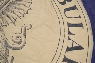 Lot 420 - Early 20th century large treated cotton flag for 'Somerset Constabulary’