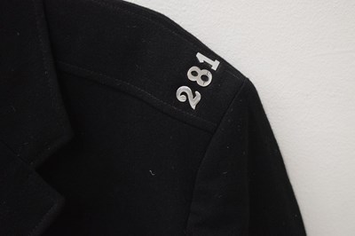 Lot 346 - Three police issue constable's uniform jackets together with two pairs of  black leather gaiters