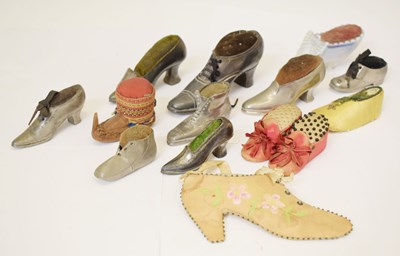 Lot 330 - Collection of mainly early 20th century 'shoe' pin cushions