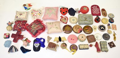 Lot 334 - Collection of mainly 19th century pin cushions