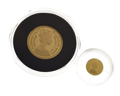 Lot 290 - Harrington & Byrne Alderney '2021 Queen Elizabeth II Gothic Gold Proof Sovereign Coin'