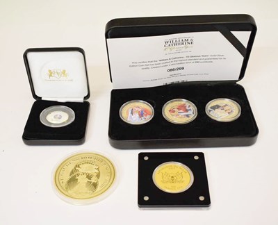 Lot 302 - 'William and Catherine 10 Glorious Years Solid Silver Edition Coin Set'