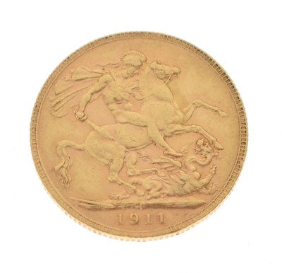 Lot 283 - George V Perth Mint gold sovereign, 1911