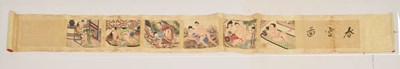 Lot 587 - Erotica: 20th century Chinese erotic scroll painting