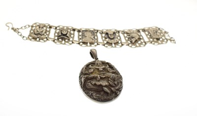 Lot 140 - Victorian Anglo Indian silver locket