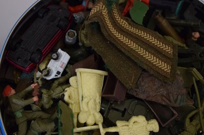 Lot 445 - Assorted group of diecast model vehicles and toy soldiers