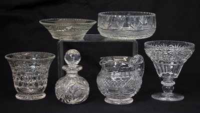 Lot 497 - Quantity of cut crystal glass