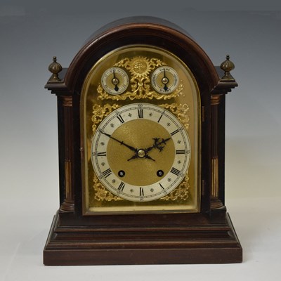 Lot 682 - Winterhalder & Hofmeier German two-train mantel clock