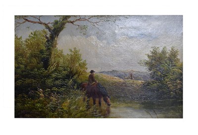 Lot 623 - Henry Harris (1852-1926) - Oil on canvas - Gentleman on a horse