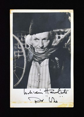 Lot 234 - Dr Who - William Hartnell (1908-1975) - Signed BBC sepia photograph postcard