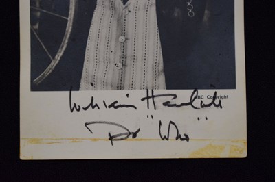 Lot 234 - Dr Who - William Hartnell (1908-1975) - Signed BBC sepia photograph postcard