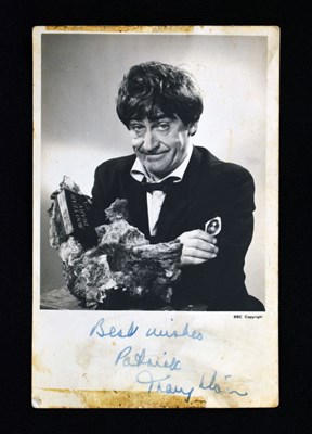 Lot 236 - Dr Who - Patrick Troughton (1920-1987) - Signed BBC sepia photograph postcard