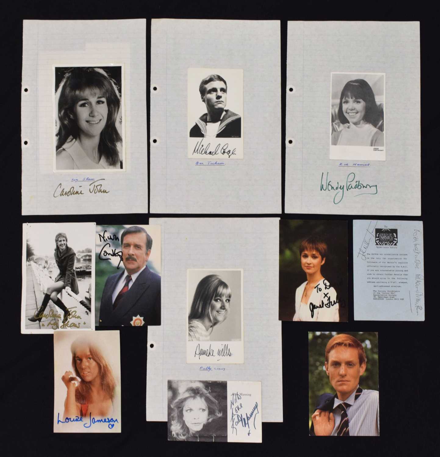 Lot 238 - Dr Who - Collection of signed photograph postcards