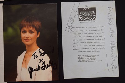 Lot 238 - Dr Who - Collection of signed photograph postcards