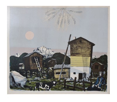 Lot 658 - Max Hunziker (1901-1976)  - Limited edition print - 'Valais'