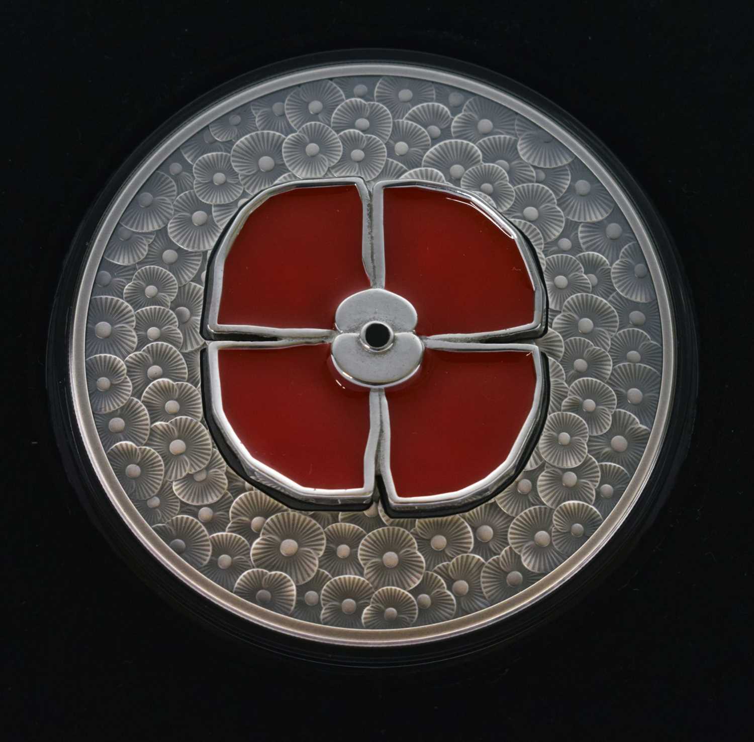 Lot 142 - Elizabeth II Bailiwick of Jersey 'Masterpiece Poppy' silver proof ten pound coin, 2021