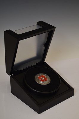 Lot 142 - Elizabeth II Bailiwick of Jersey 'Masterpiece Poppy' silver proof ten pound coin, 2021