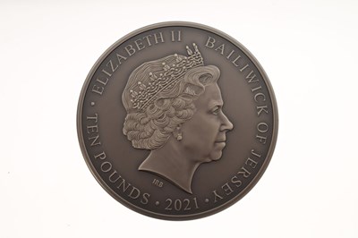 Lot 142 - Elizabeth II Bailiwick of Jersey 'Masterpiece Poppy' silver proof ten pound coin, 2021