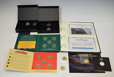 Lot 321 - Collection of commemorative world banknotes and coins