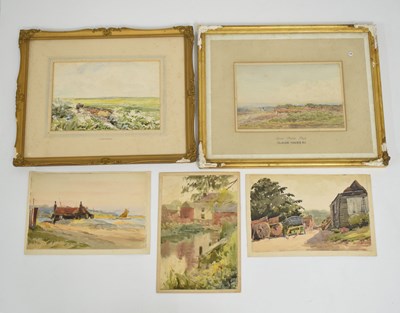 Lot 649 - Claude Hayes R.I. (1852-1922) - Collection of watercolour studies