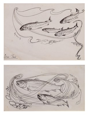 Lot 341 - Arthur Rackham RWS (British, 1867-1939) - Two pen and ink sketches