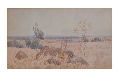 Lot 614 - Hugo Naude (South African 1868-1941) - Watercolour- Kolomo Heights