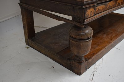 Lot 500 - Rare mid 17th century English marquetry-inlaid box-top chest