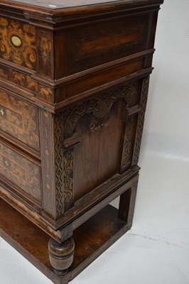 Lot 500 - Rare mid 17th century English marquetry-inlaid box-top chest