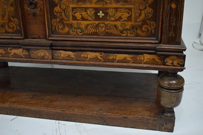 Lot 500 - Rare mid 17th century English marquetry-inlaid box-top chest