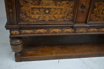 Lot 500 - Rare mid 17th century English marquetry-inlaid box-top chest