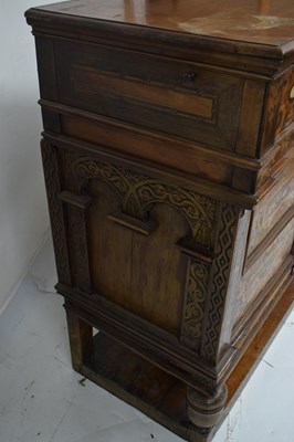 Lot 500 - Rare mid 17th century English marquetry-inlaid box-top chest