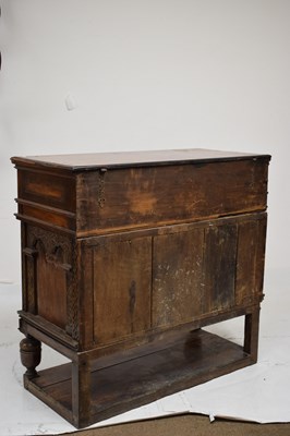 Lot 500 - Rare mid 17th century English marquetry-inlaid box-top chest